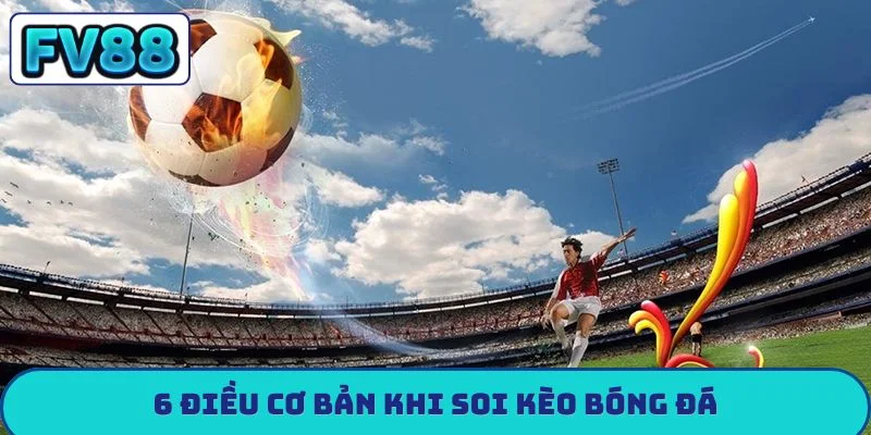 6 điều cơ bản khi soi kèo bóng đá